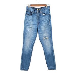 Madewell Rigid Normcore Skinny Distressed High Rise Jeans Size 27